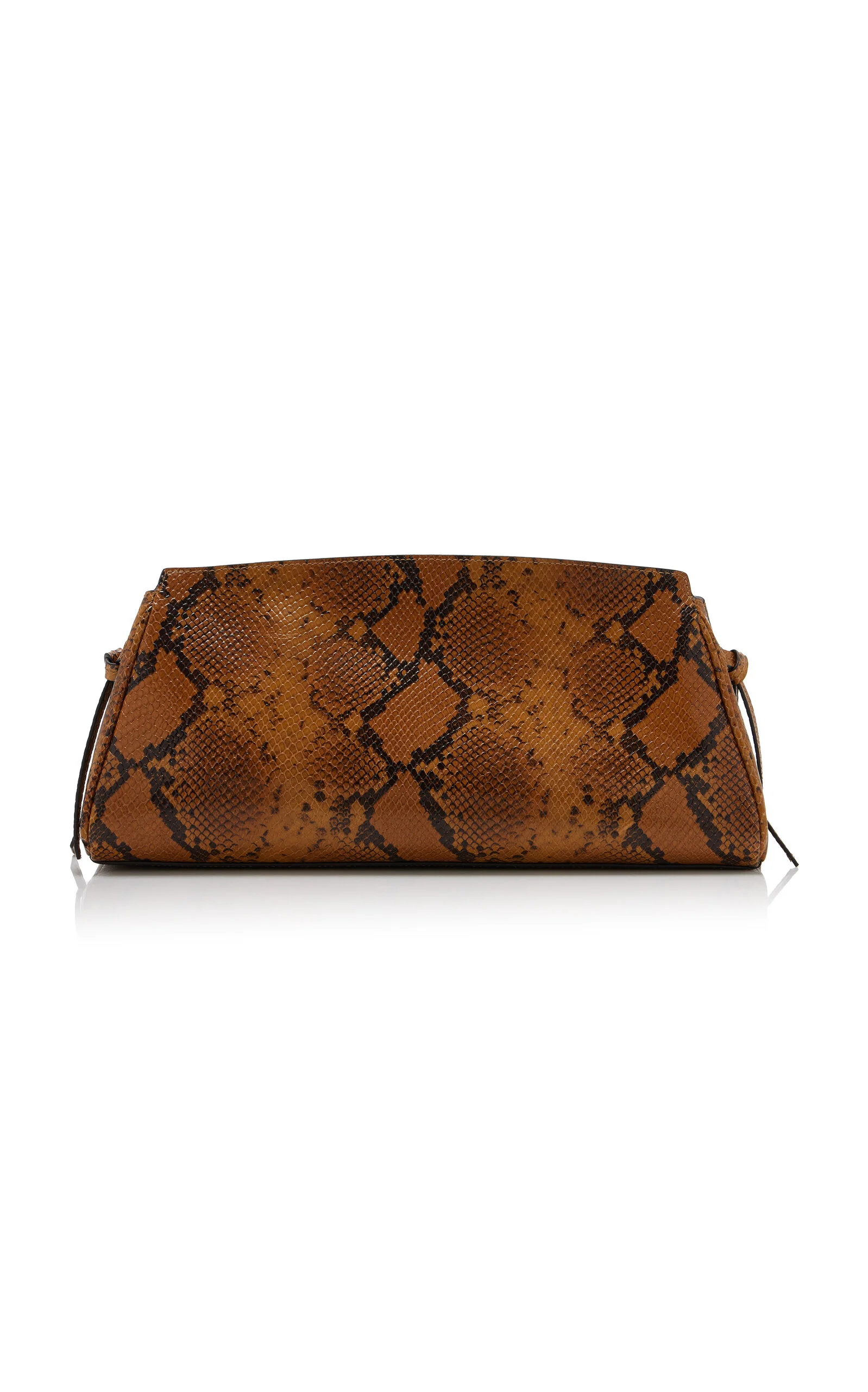 Maude Snake-Effect Leather Clutch animal - 1