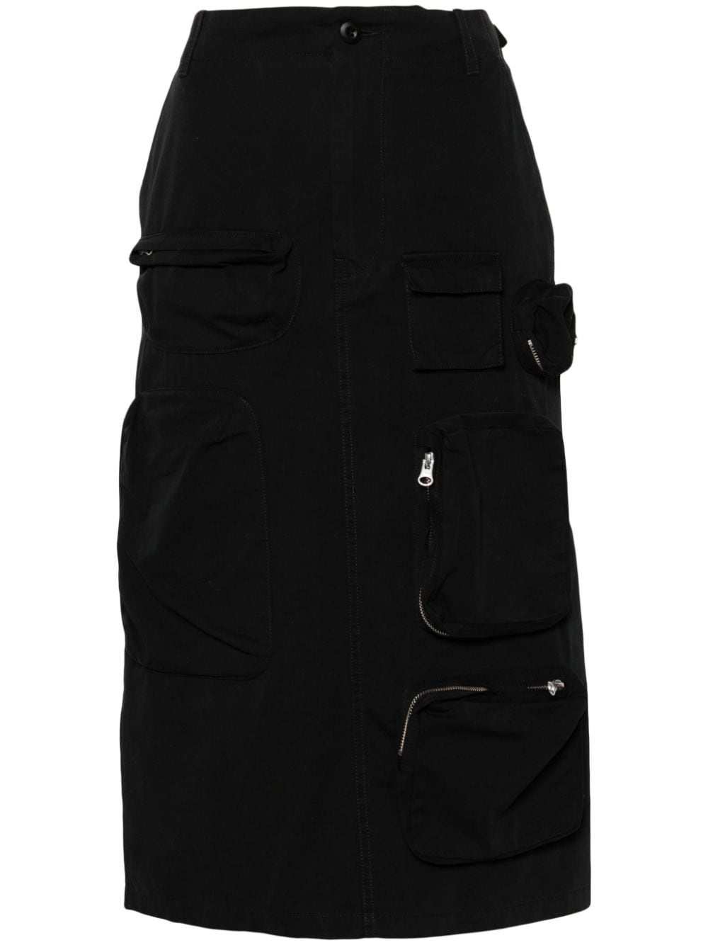 single stitch-logo cargo skirt - 1