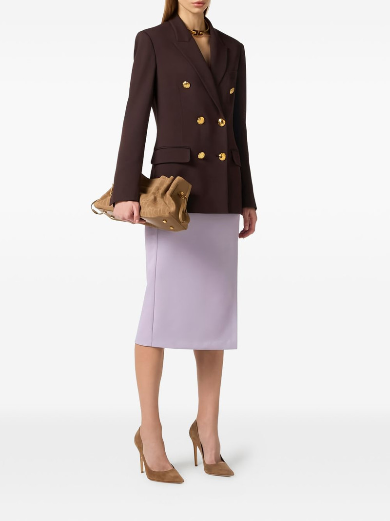 ELISABETTA FRANCHI double-breasted button blazer outlook