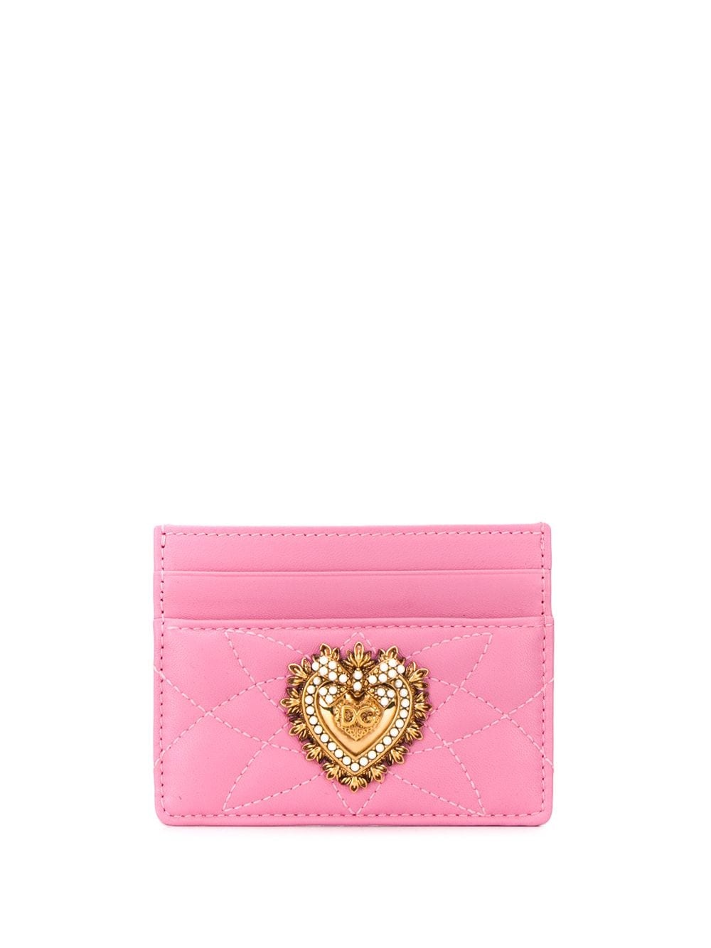 Devotion quilted-effect cardholder - 1