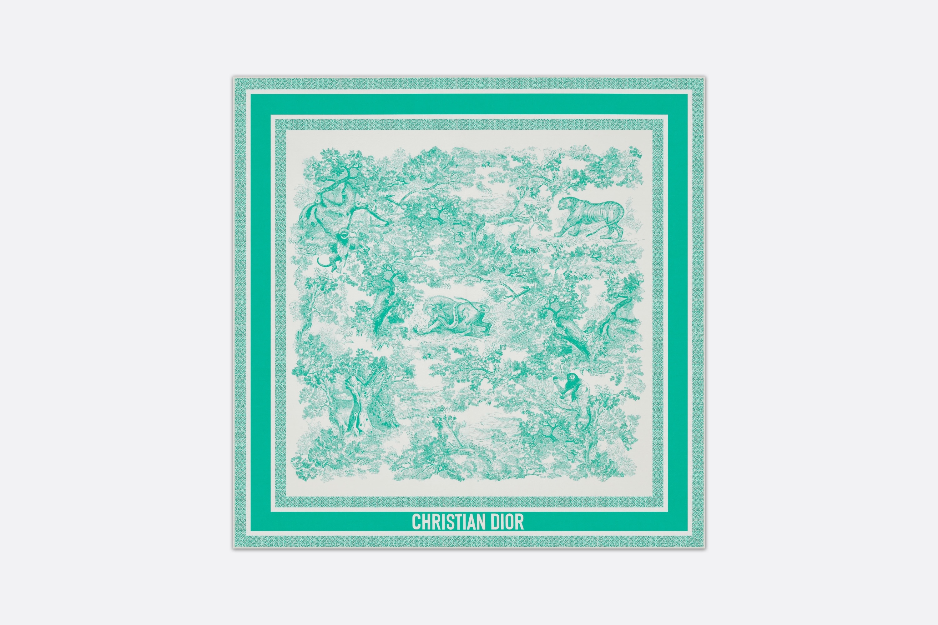 Dioriviera Toile de Jouy Sauvage 90 Square Scarf - 1