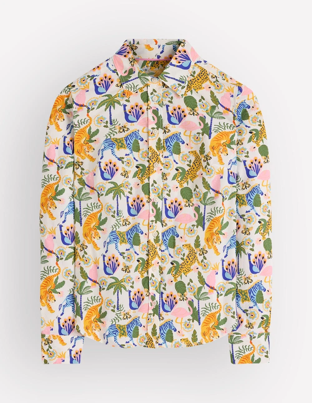 Sienna Cotton Shirt-Multi, Tropical Safari - 1