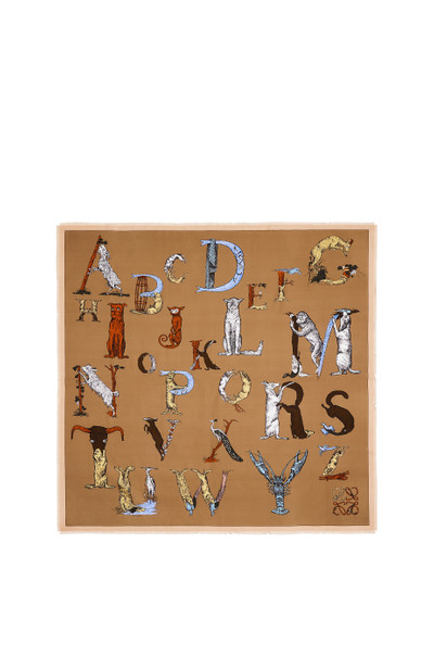 Loewe Alphabet scarf in silk outlook