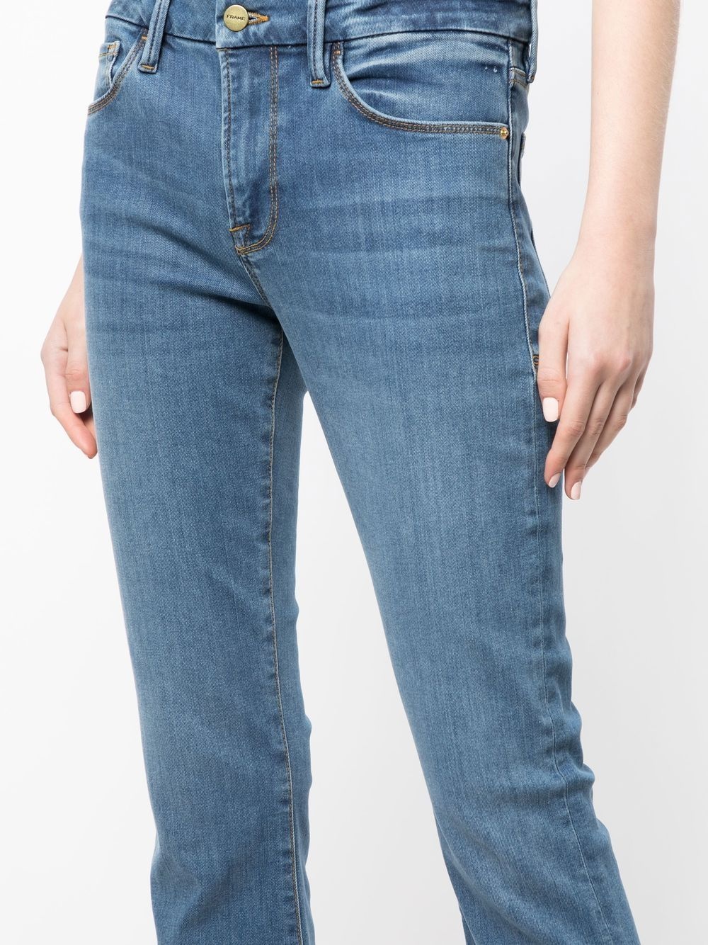 low-rise flared jeans - 5