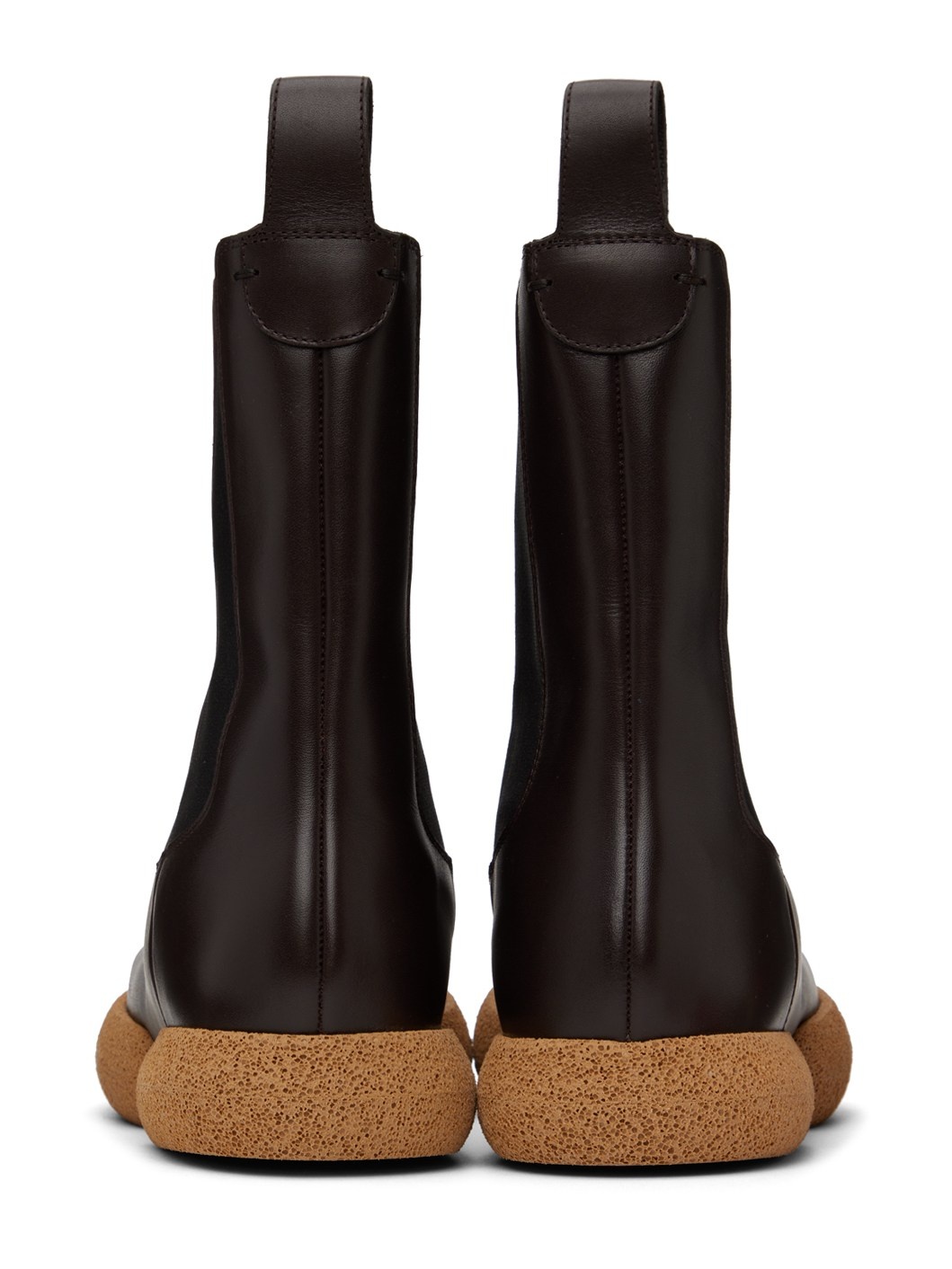 Brown Leather Chelsea Boots - 2