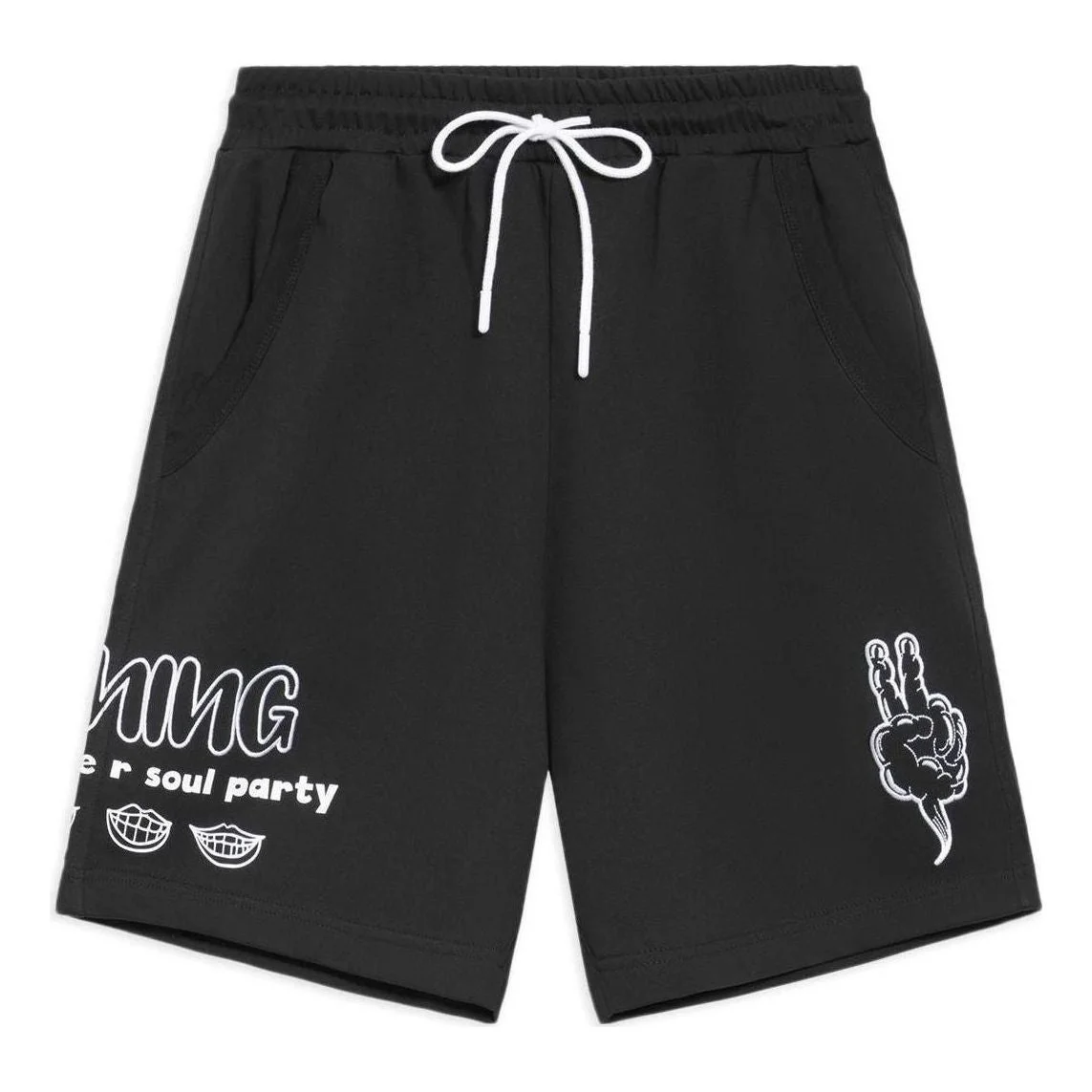 Li-Ning Summer Soul Party Graphic Shorts 'Black' AKSS297-1 - 1