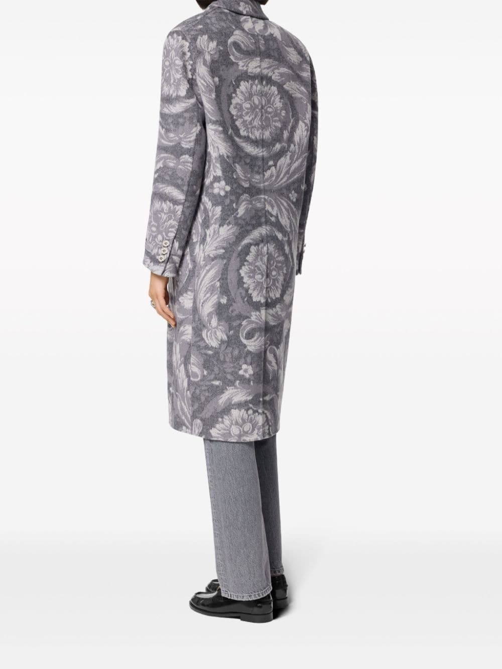 Barocco cashmere-blend coat - 4