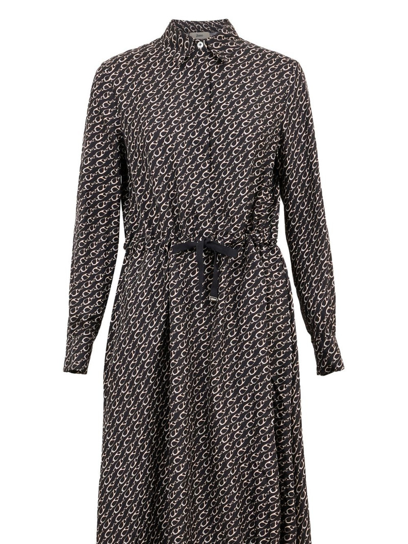 printed silk shirt dress 4