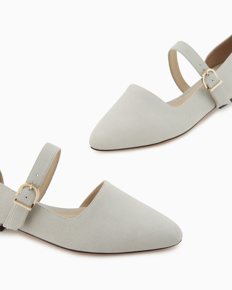 LEATHER BALLERINAS WITH STRAP 5