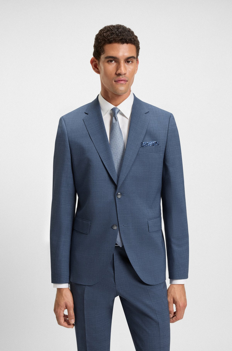 REGULAR-FIT SUIT IN PATTERNED STRETCH CLOTH 2