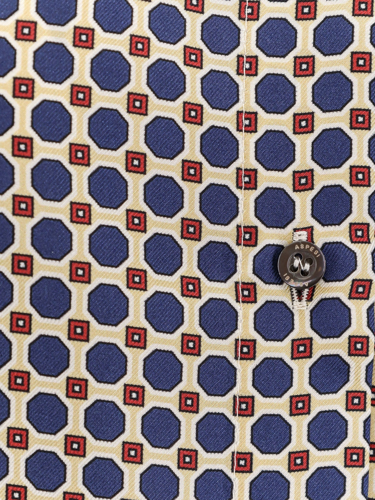 Aspesi Silk Shirt With Micro-Pattern - 3