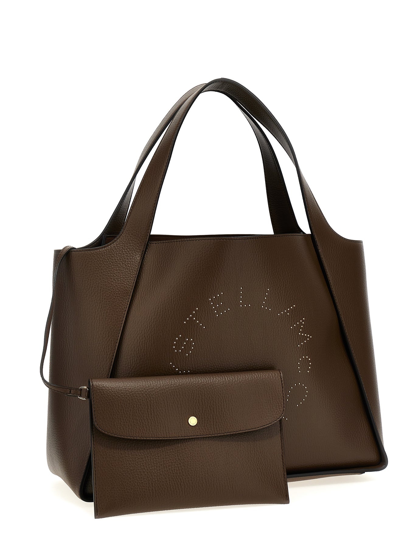 Big Logo Shopping Bag Tote Bag Brown - 3