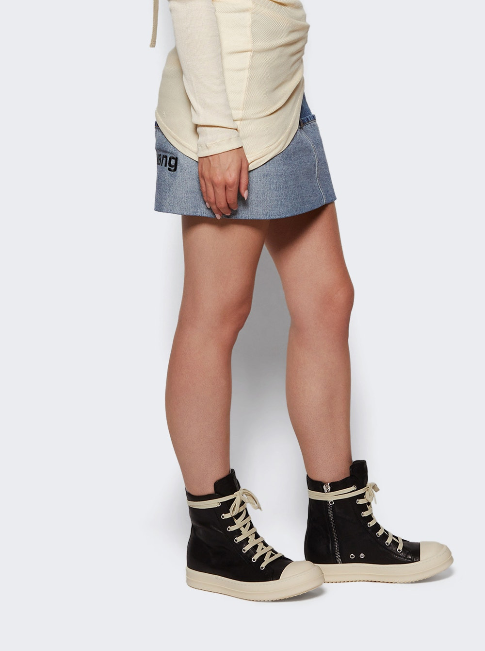 Hollywood High Top Sneakers Black And Milk - 2