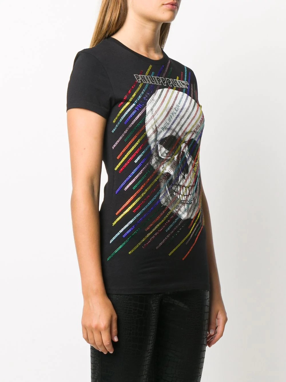 skull print T-shirt  - 3