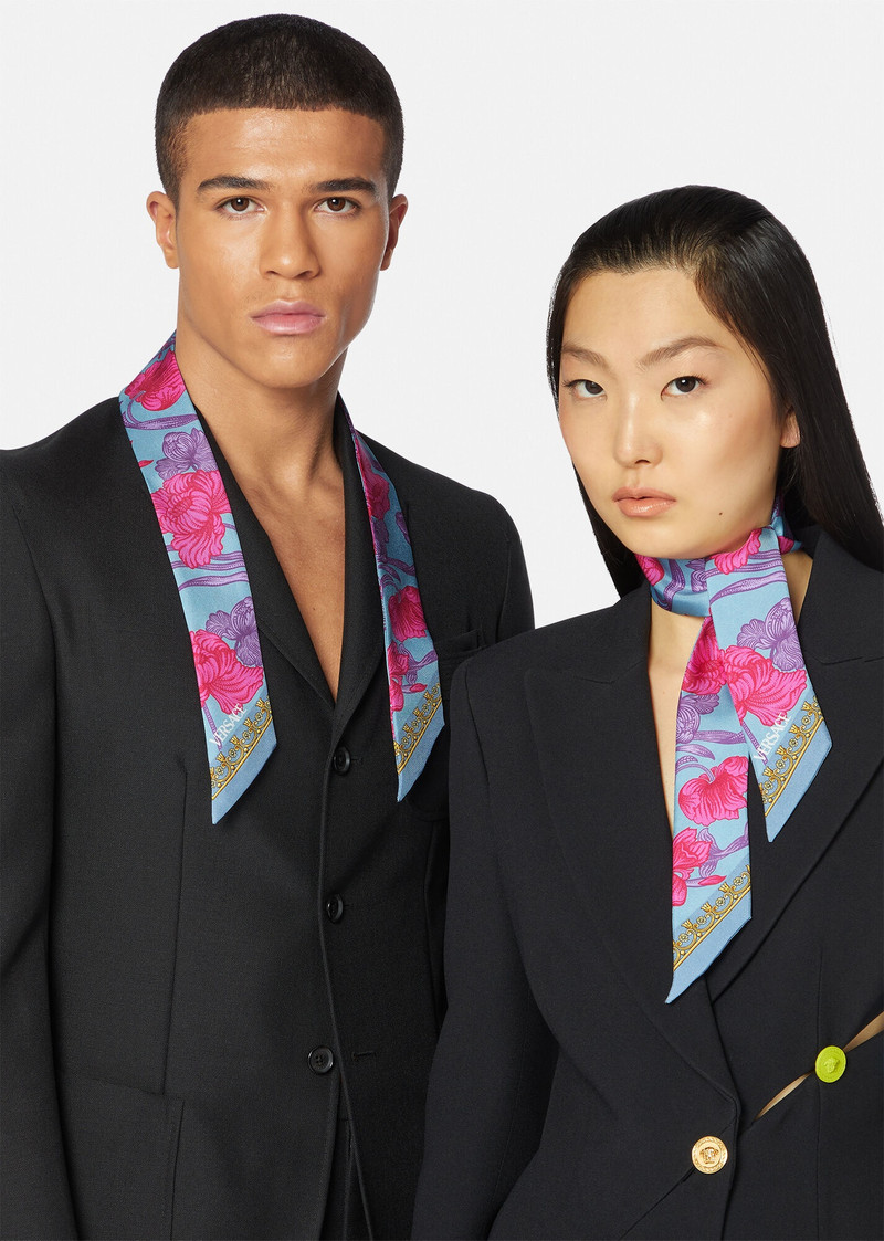 VERSACE La Greca Silk Foulard outlook