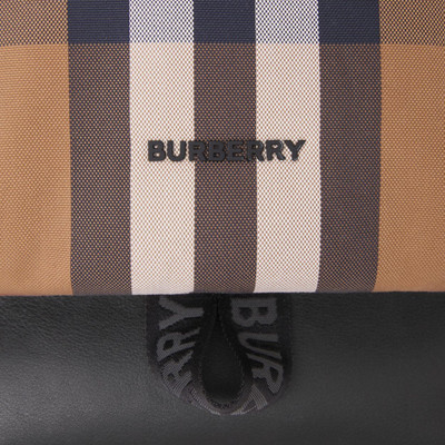 Burberry Large Check Cotton Canvas and Leather Backpack outlook