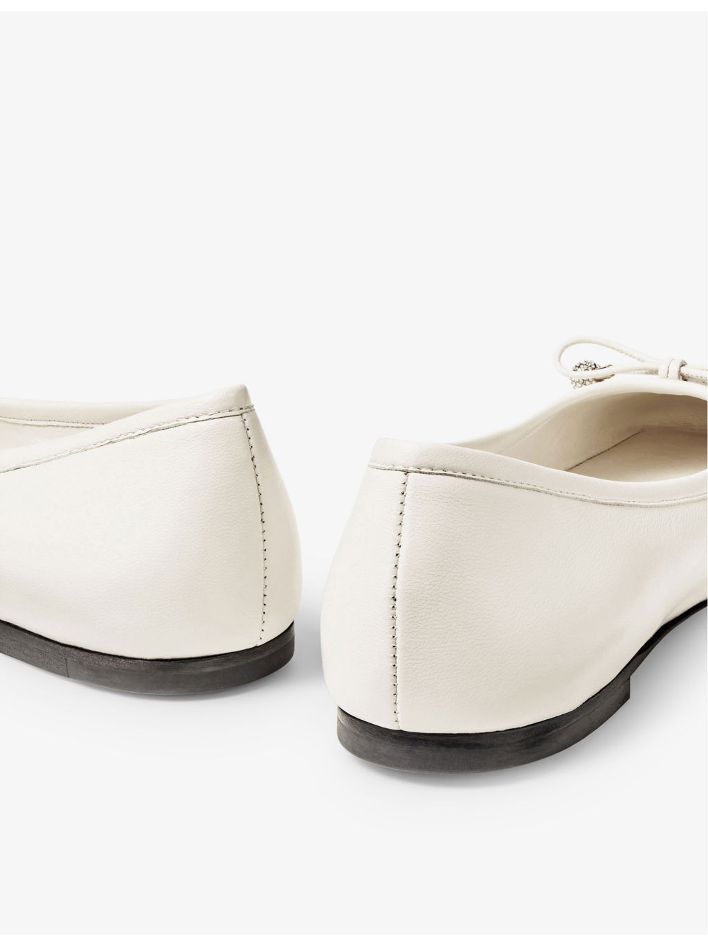 Elme bow-embellished leather ballet flats - 5