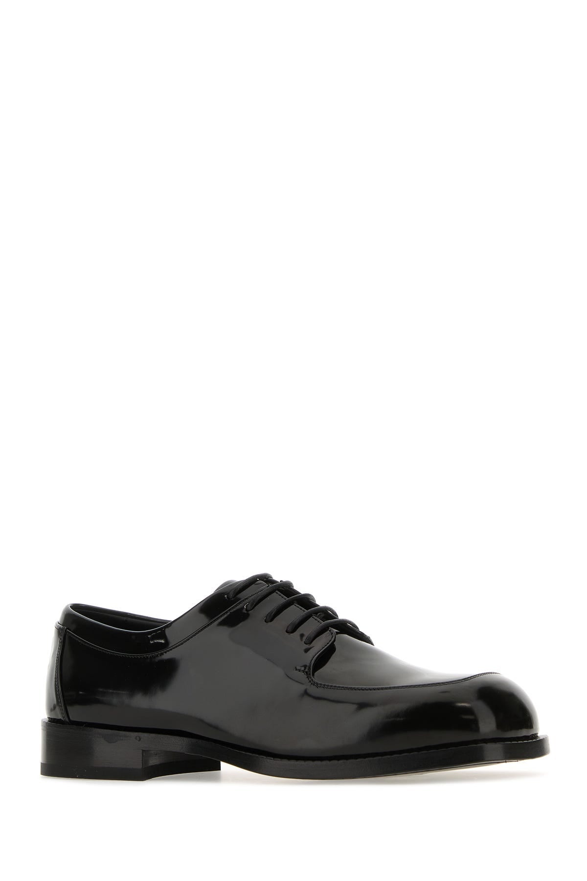 Black leather Dinamic lace-up shoes - 2