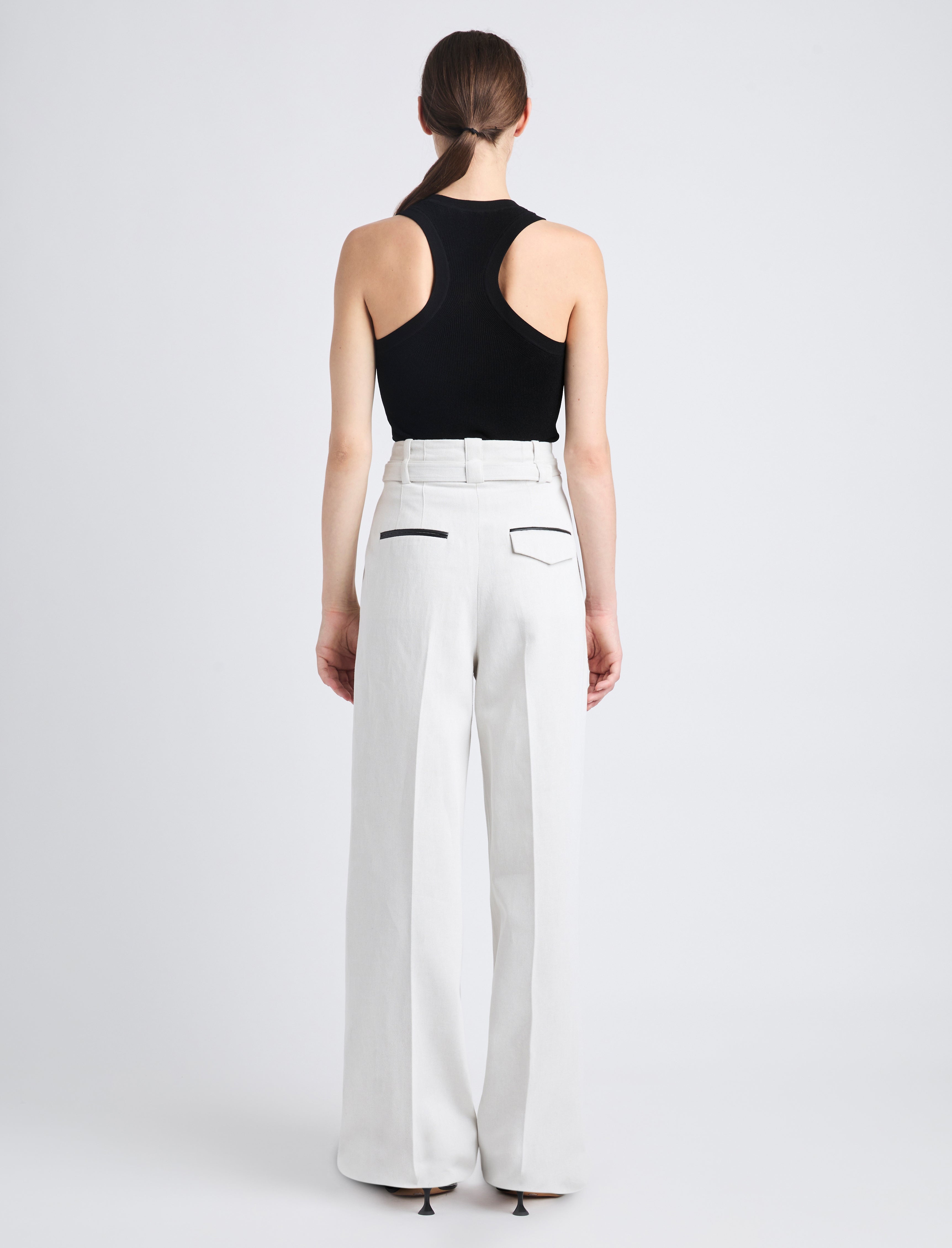 Dana Pant in Cotton Viscose - 4