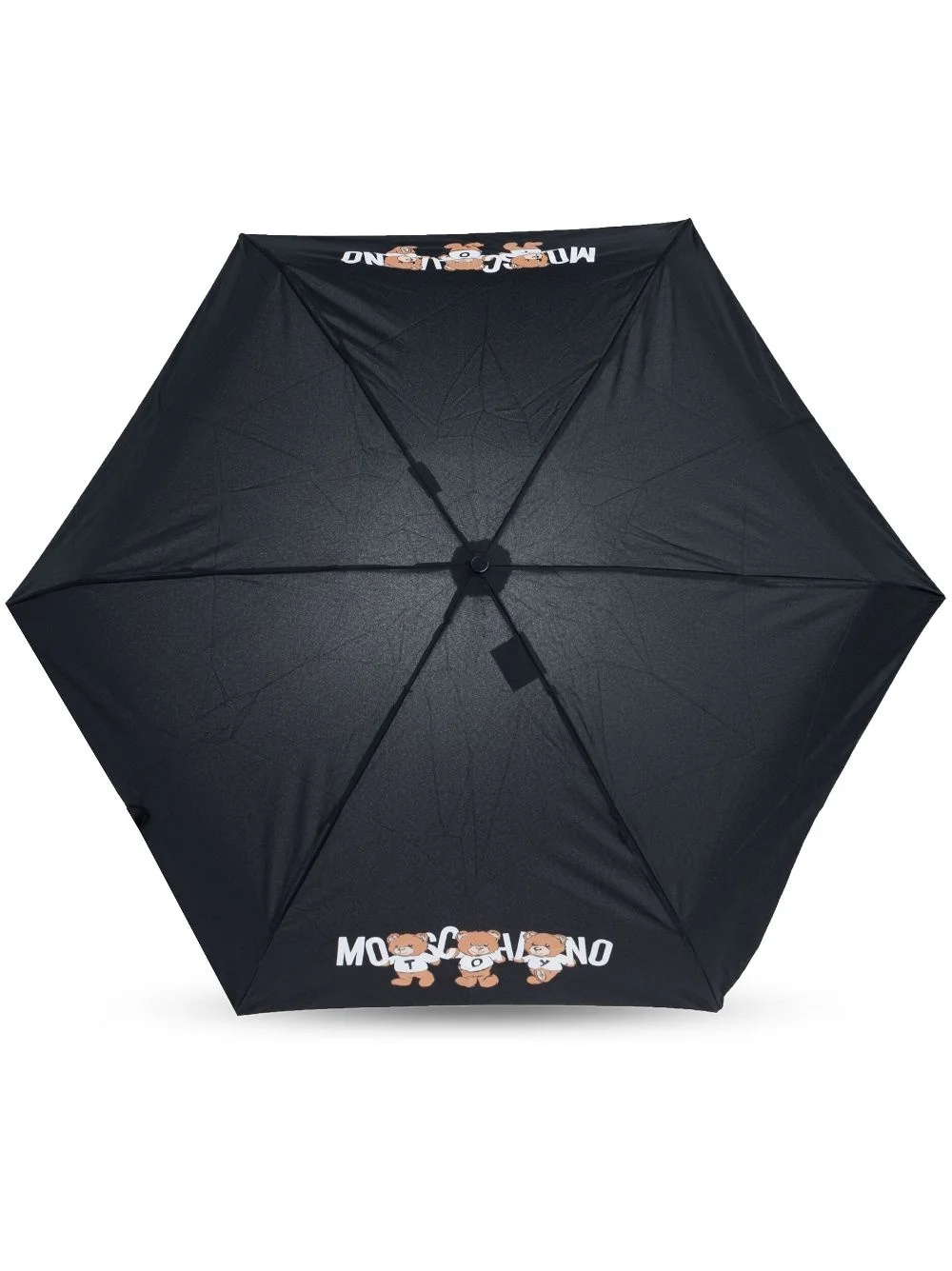 teddy bear-logo print compact umbrella - 1