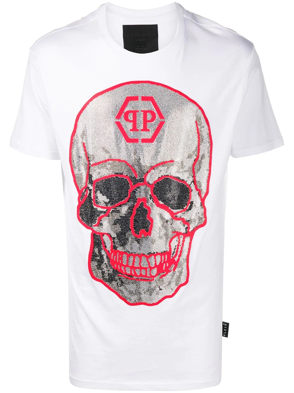 skull print T-shirt - 1