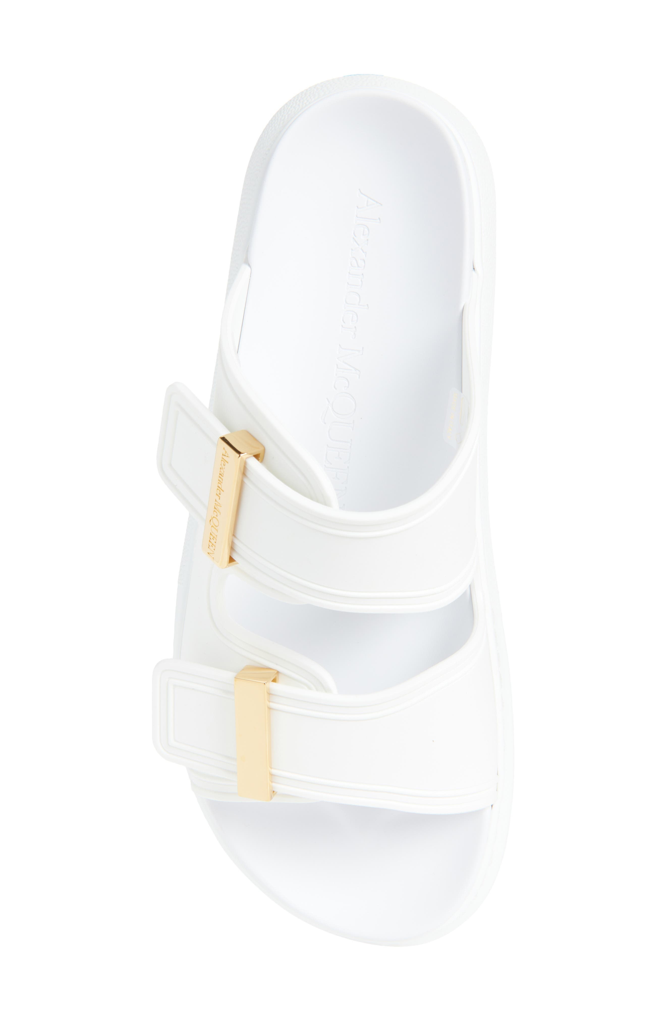 McQueen Hybrid Slide Sandal in New Ivory/Gold at Nordstrom - 5
