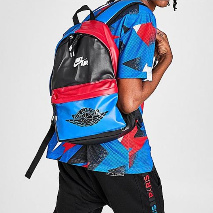 Air Jordan 1 Backpack 'Blue Red Black' 9A0390-RK2 - 3