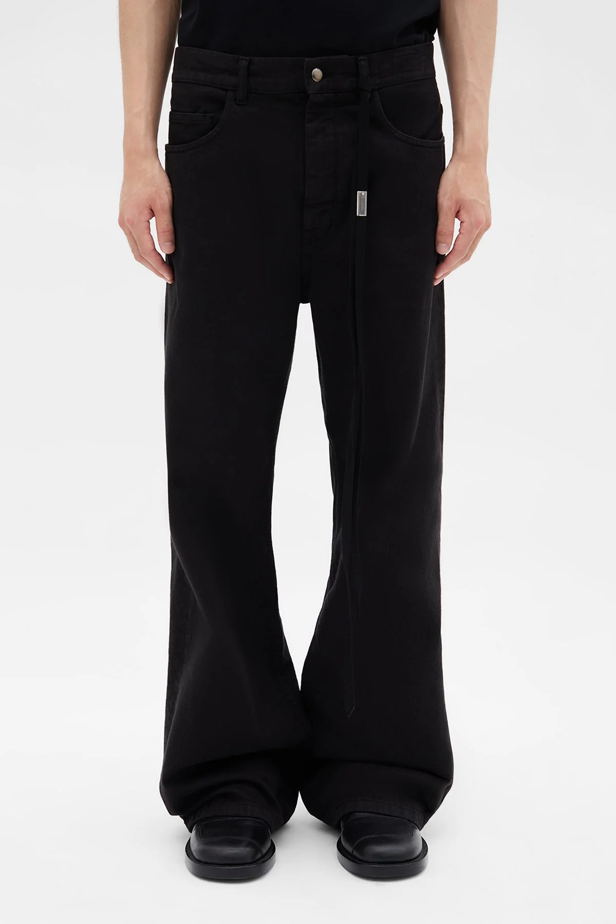Modest 5 Pockets Relaxed Flared Trousers - 1