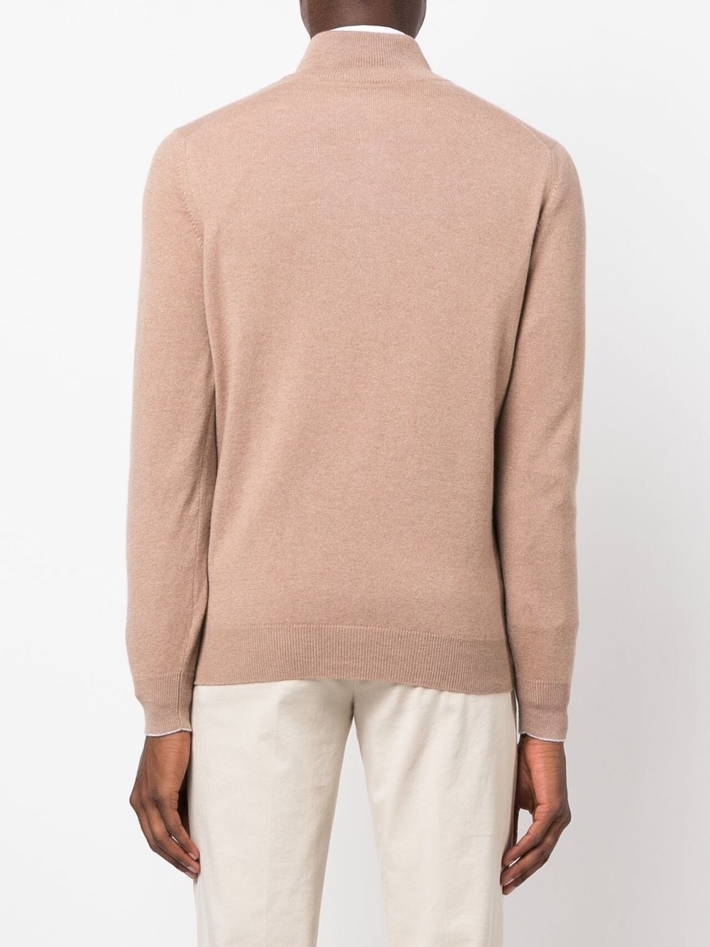 zip-front cashmere jumper - 4