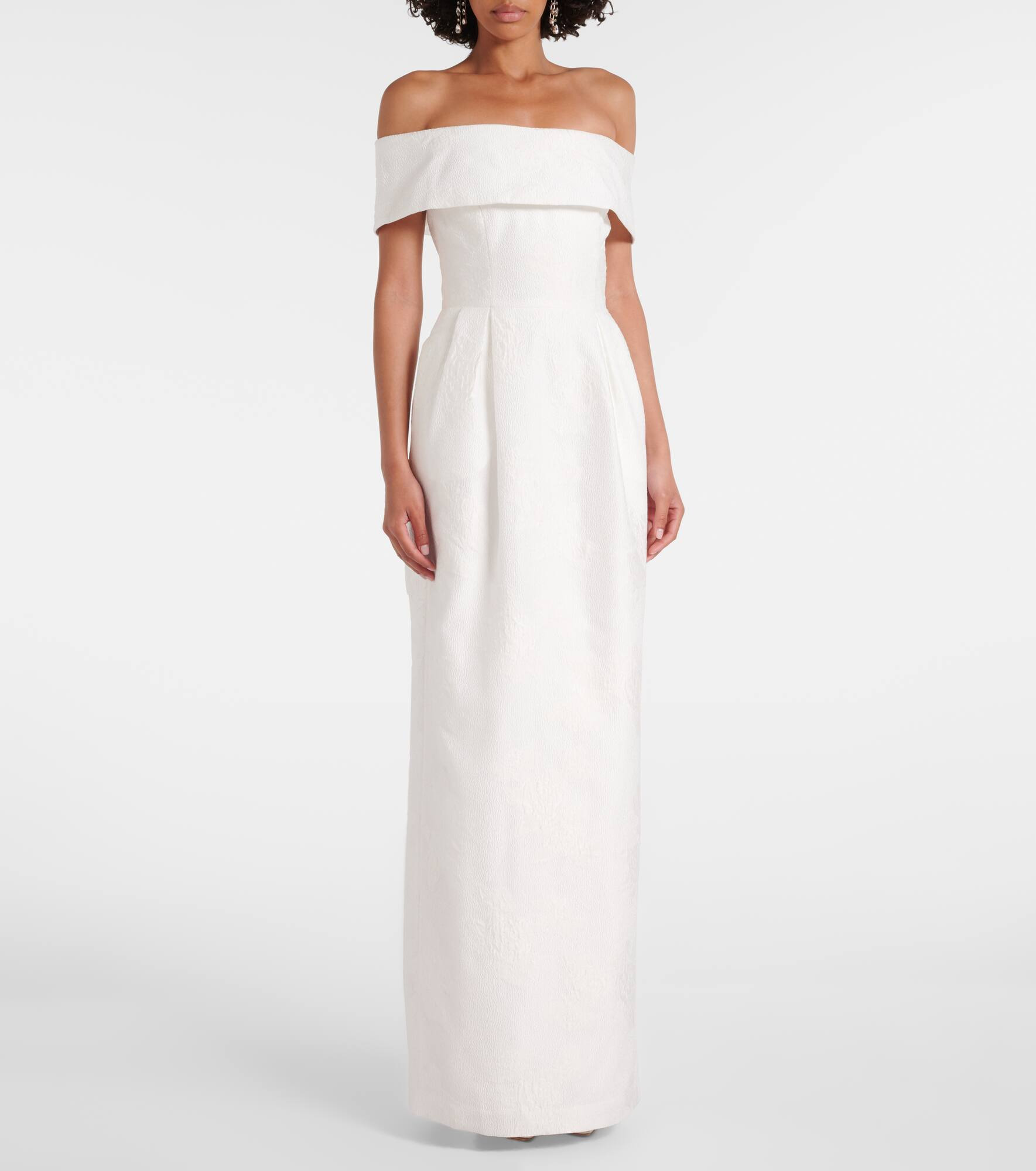 Antoinette off-shoulder jacquard maxi dress - 2