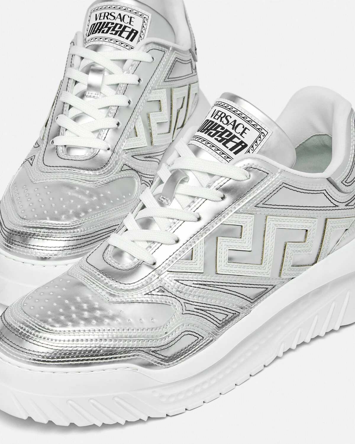 Metallic Greca Odissea Sneakers - 5