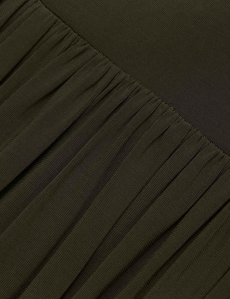 GATHERED MIDI SKIRT 6