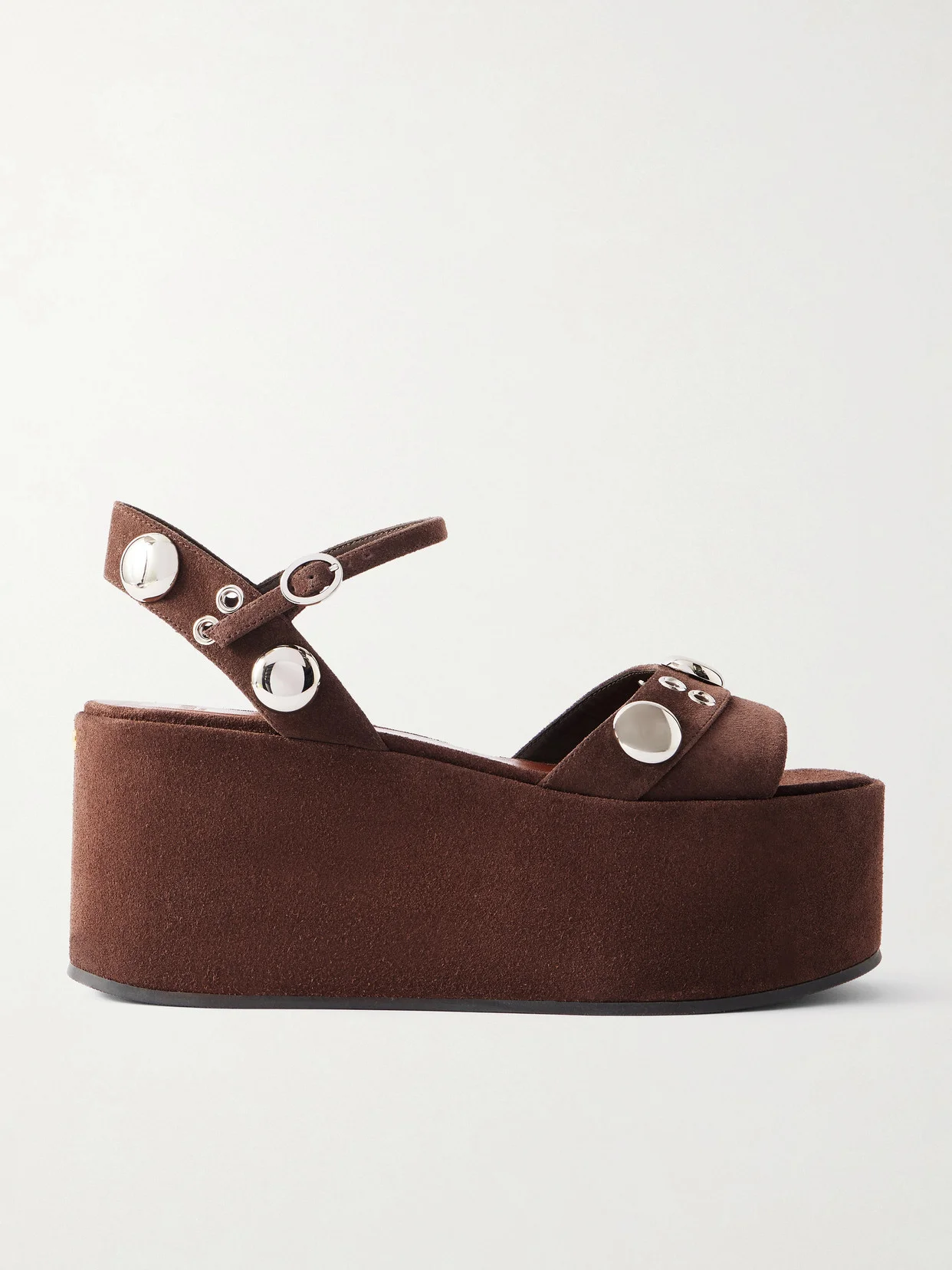 Nellcôte 65 Embellished Suede Platform Sandals - 1