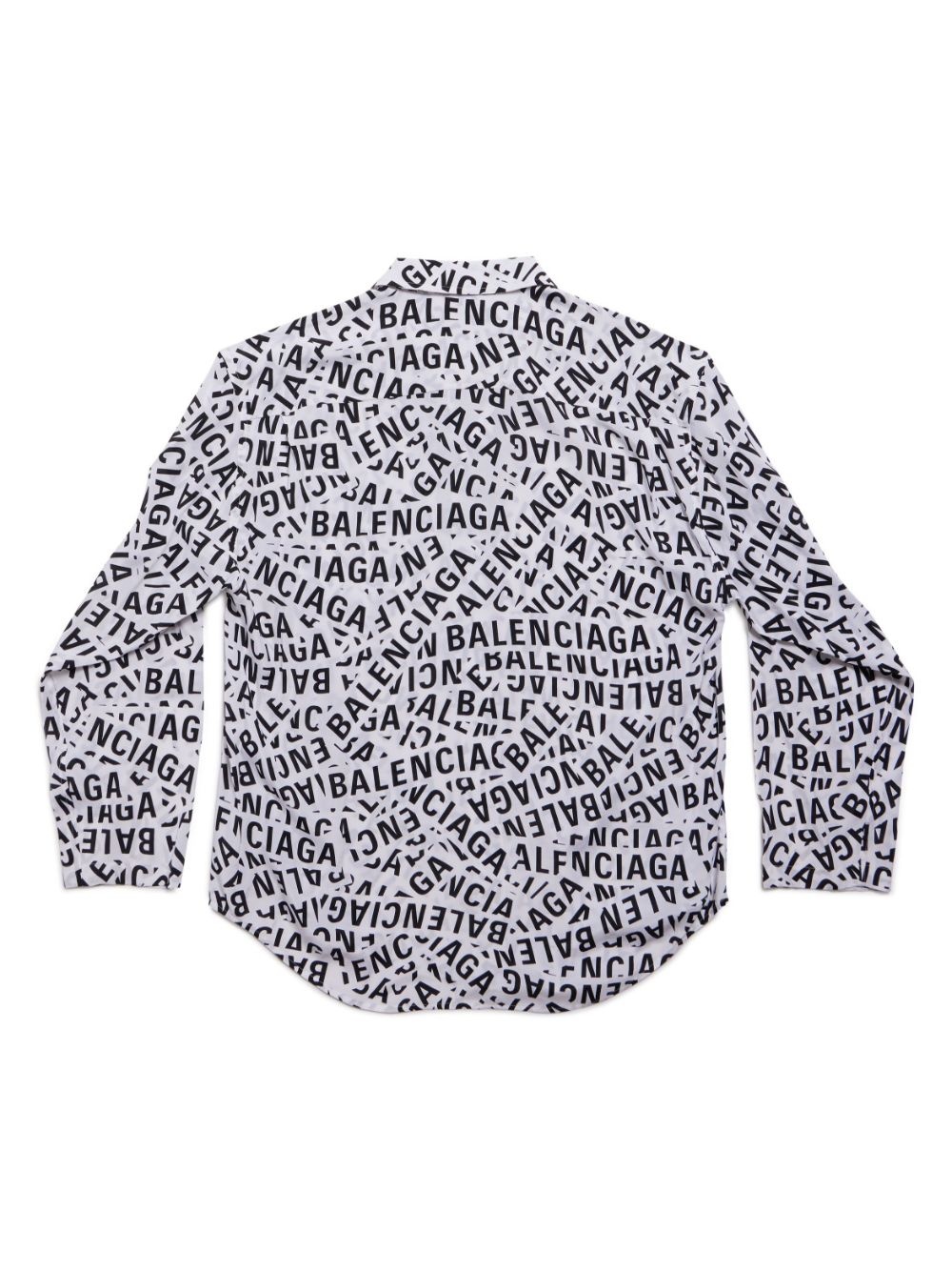 oversized logo-print cotton shirt - 2