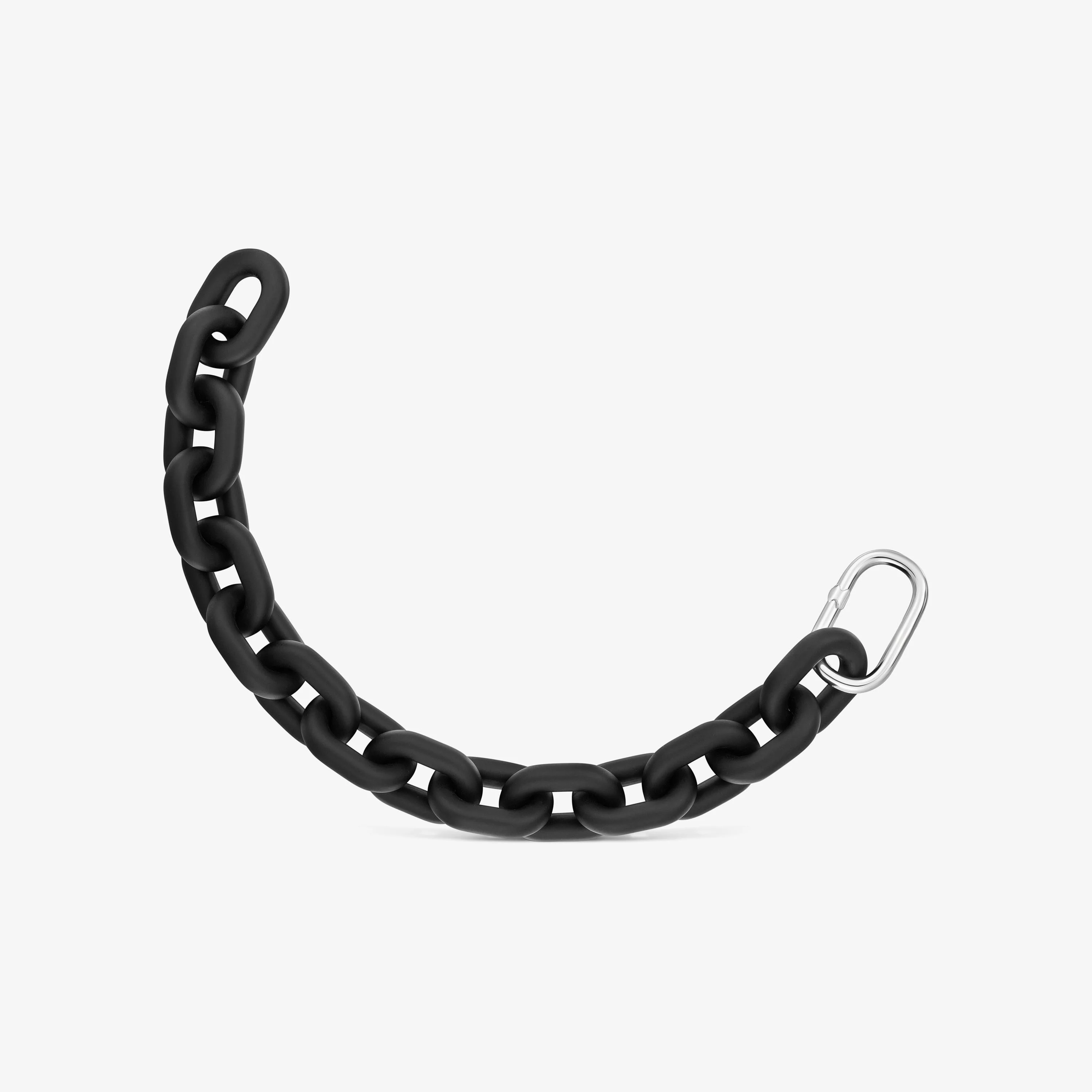Black acetate Chain bracelet and silver ring TOUS Hold Oval - 1