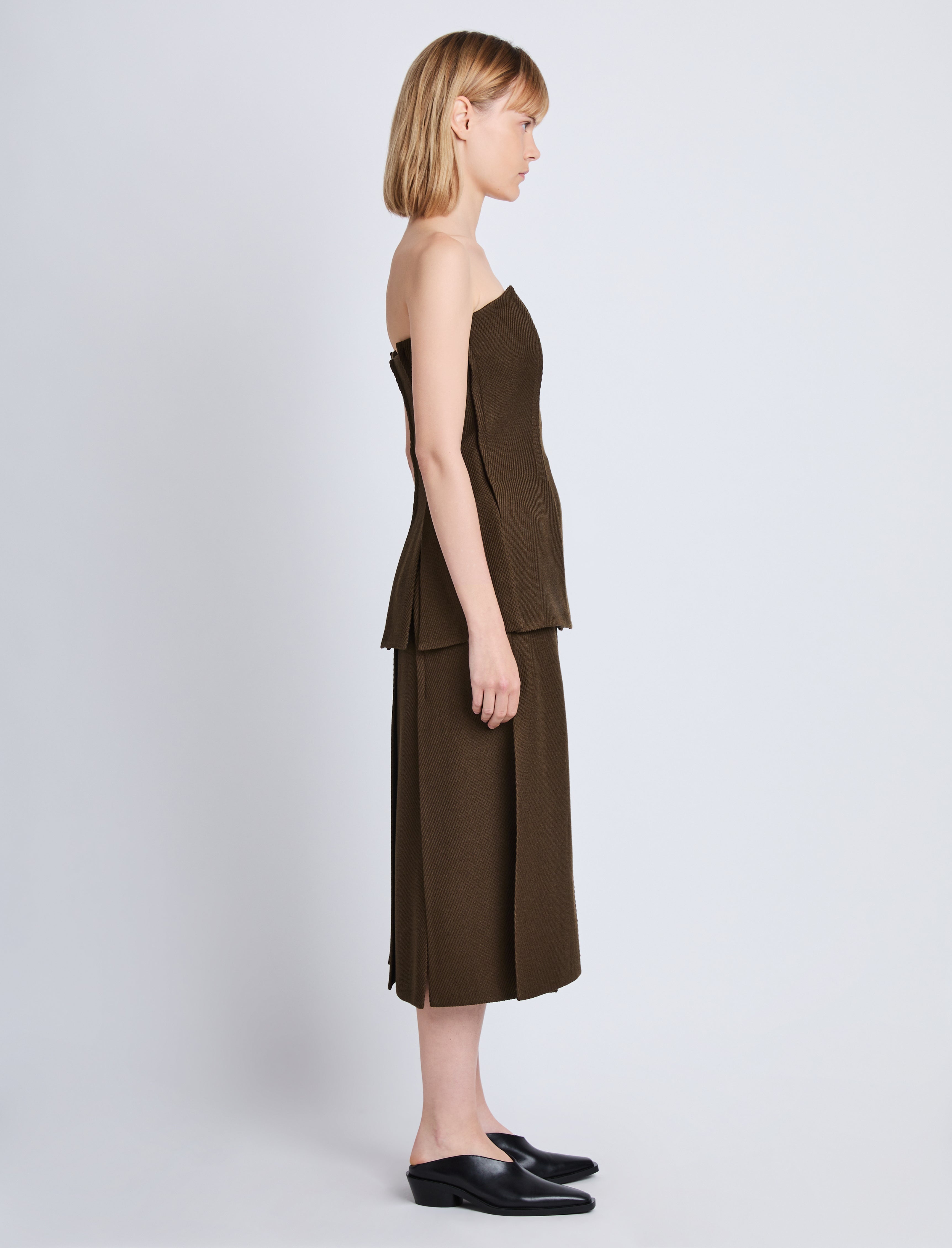 Diane Skirt in Wool Twill - 3