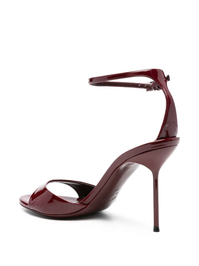 95MM patent leather ankle-strap sandals 3