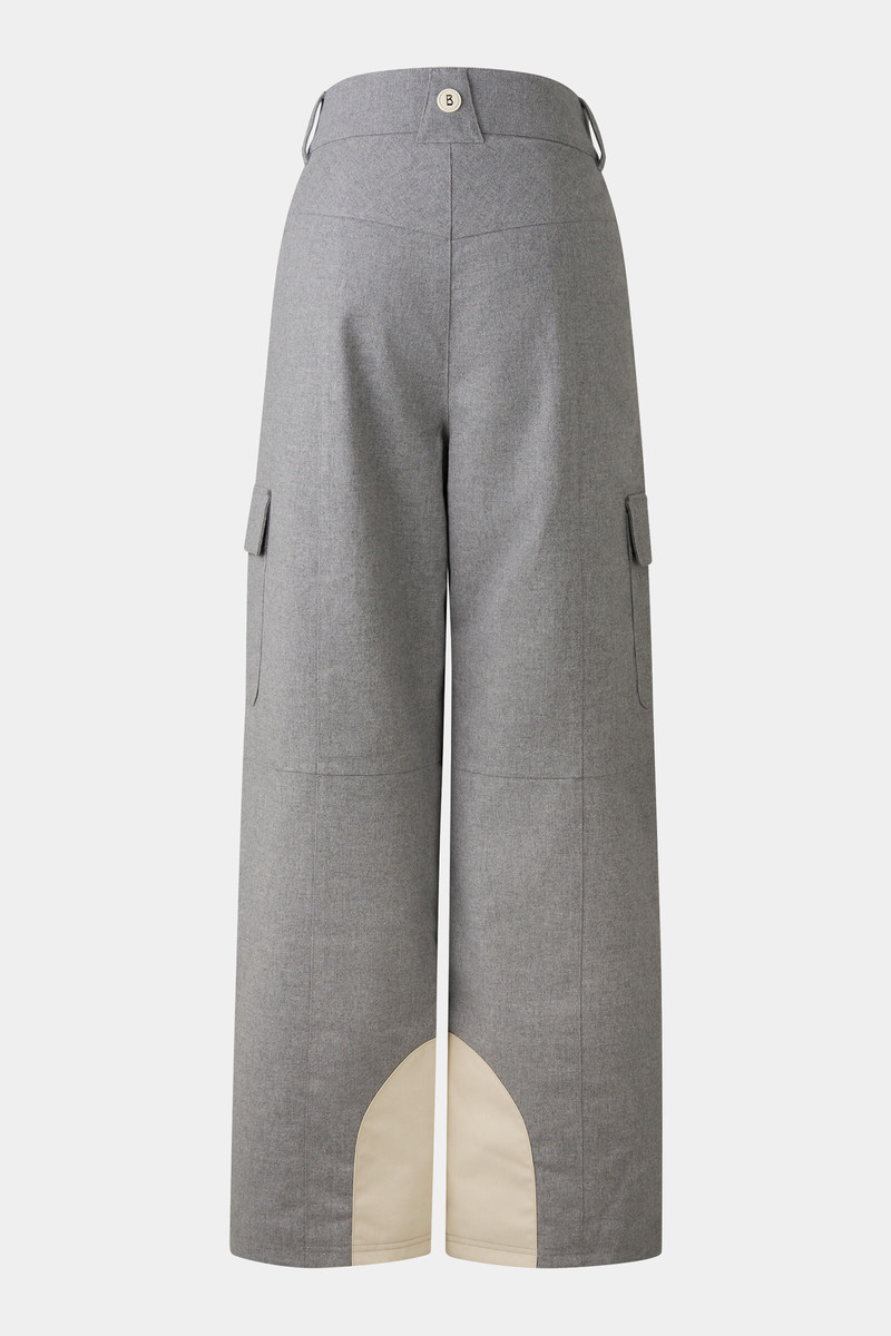 Luca cargo ski pants in Gray 7