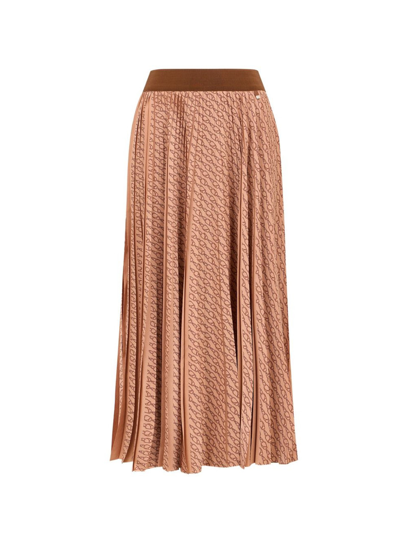 Herno graphic pleated skirt outlook