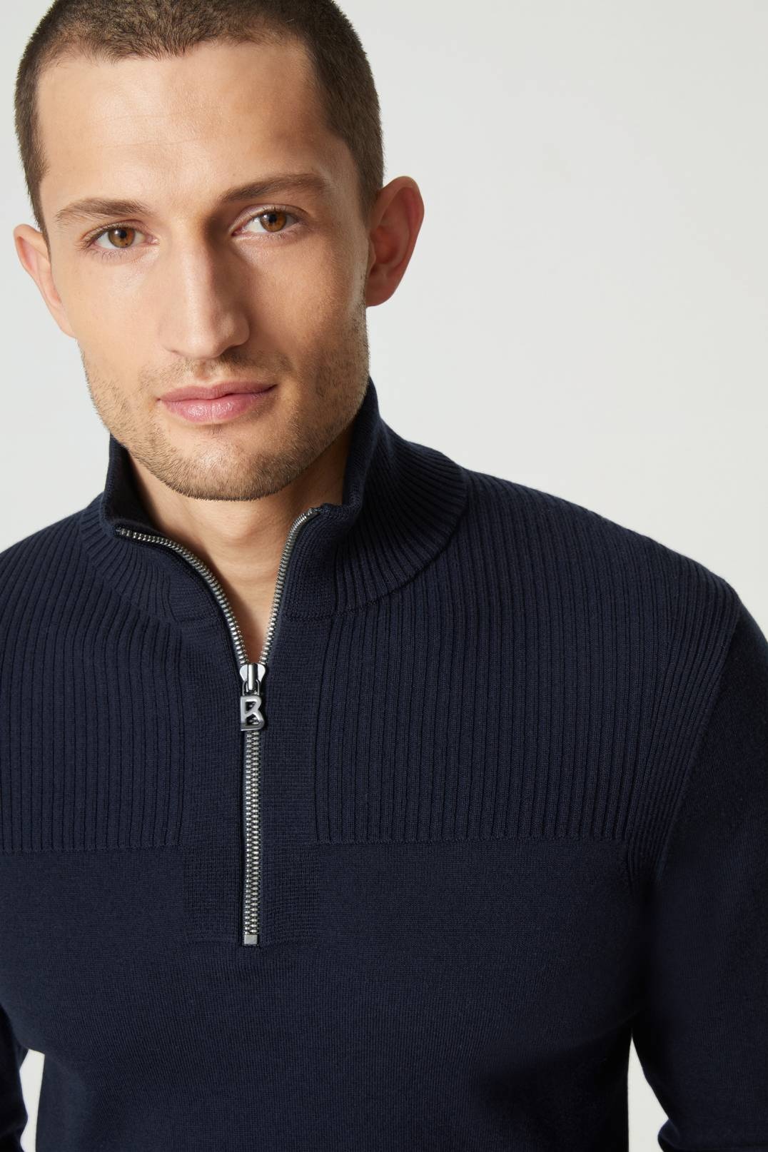 NORIS KNIT PULLOVER IN NAVY BLUE - 4