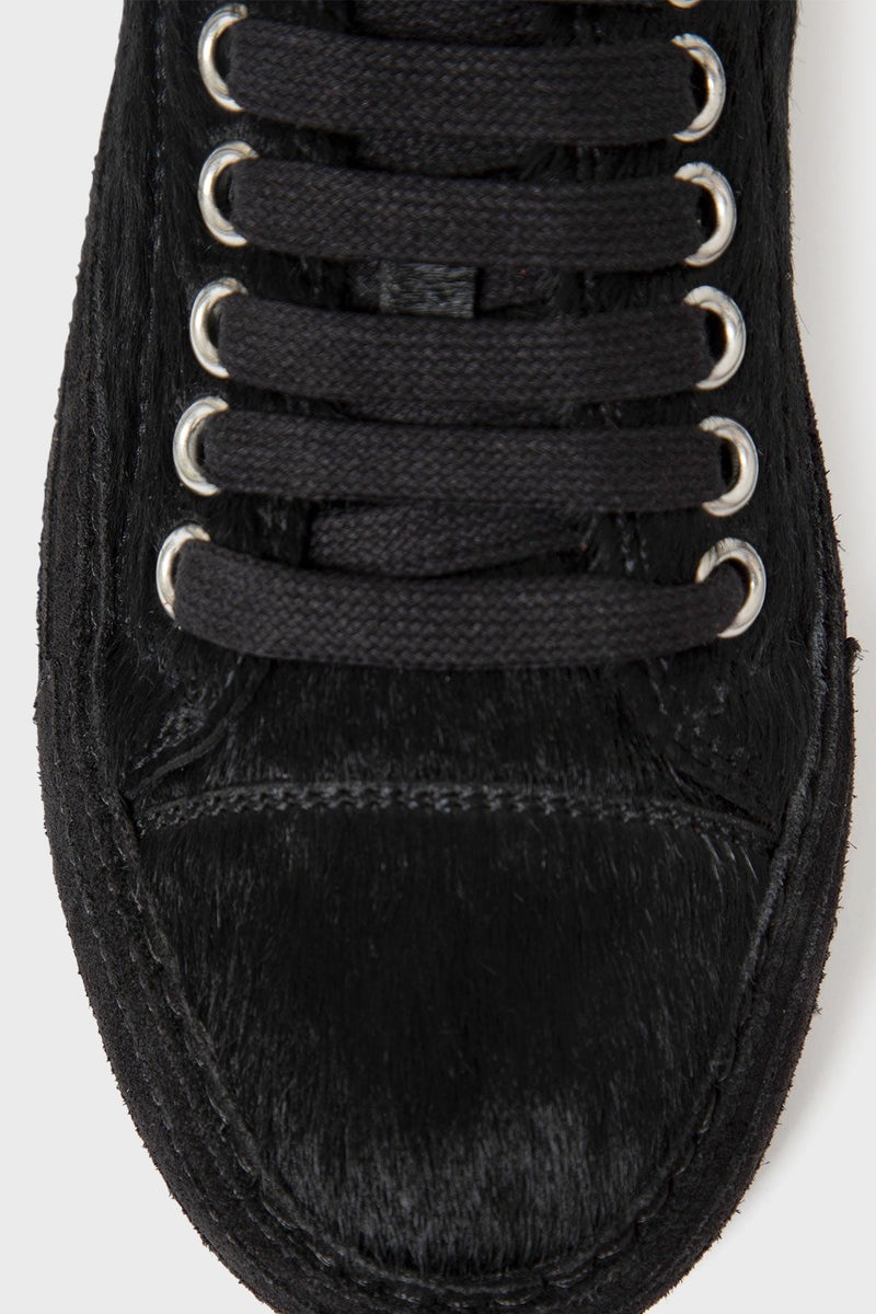 Gert Low Top Sneakers Black Ponyskin - 4