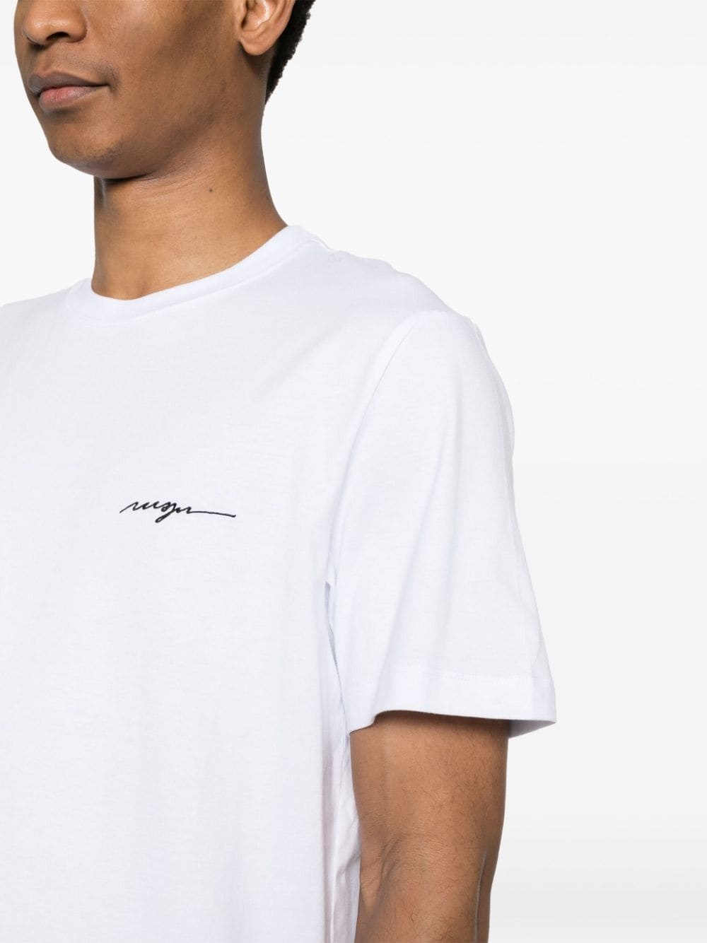 embroidered-logo cotton T-shirt - 5