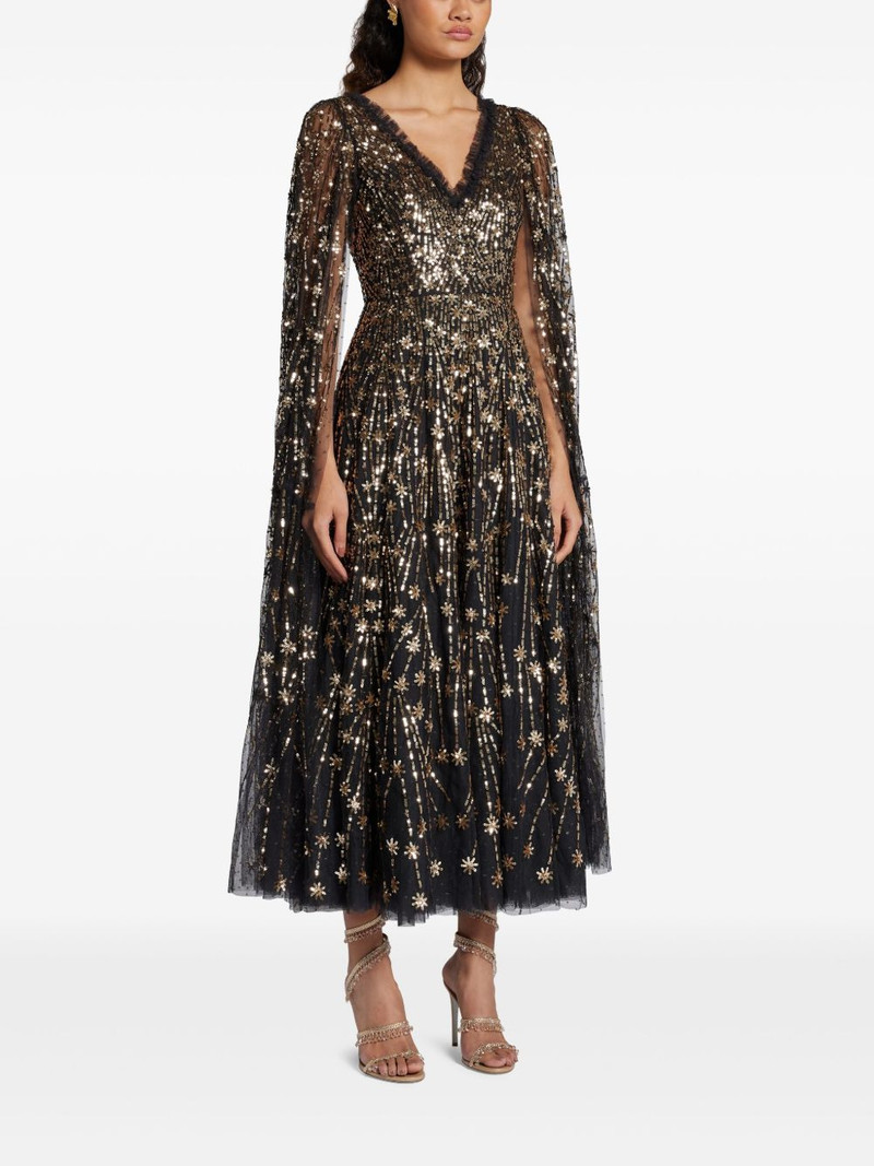 sequined cape dress 3