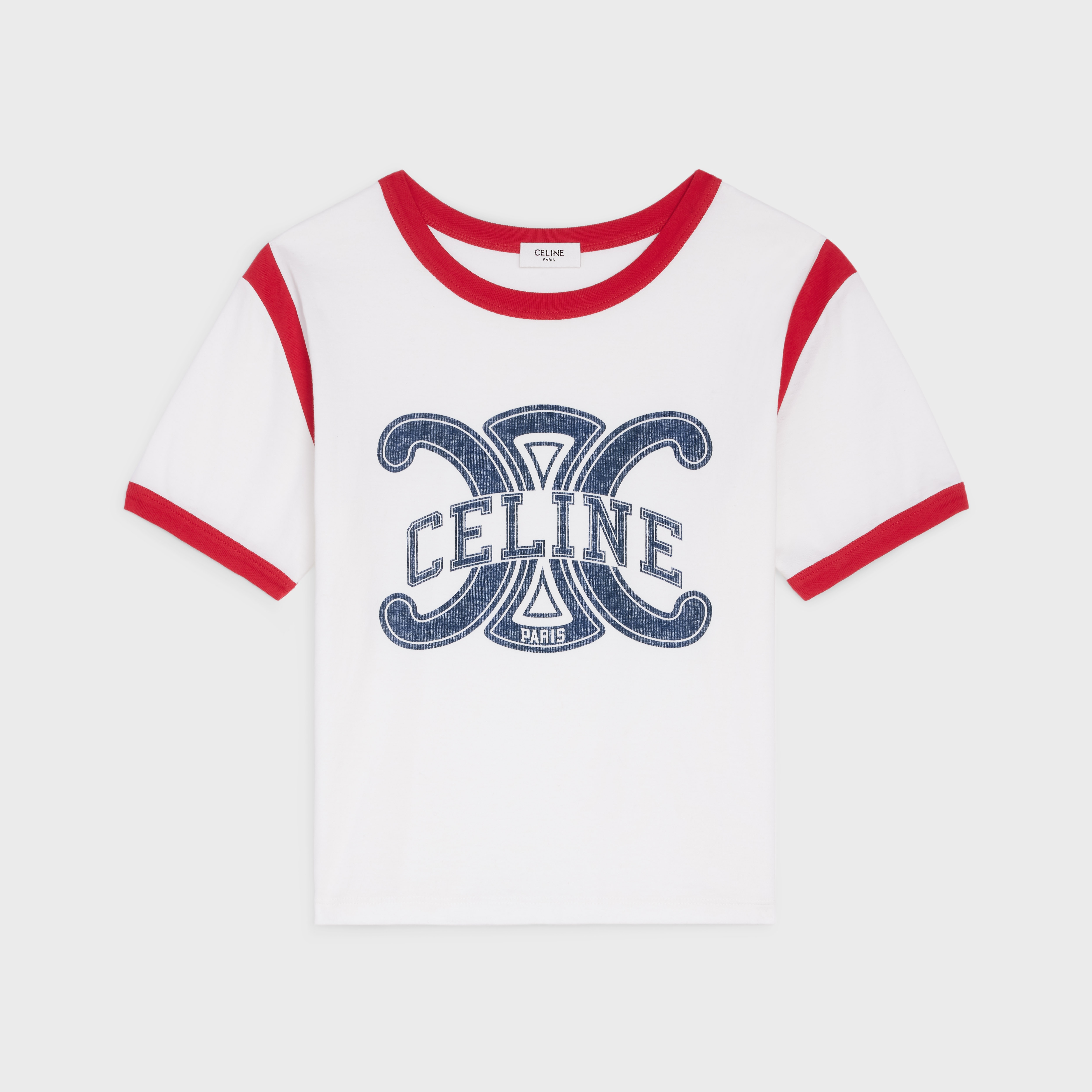 CELINE TRIOMPHE T-SHIRT IN COTTON JERSEY - 1
