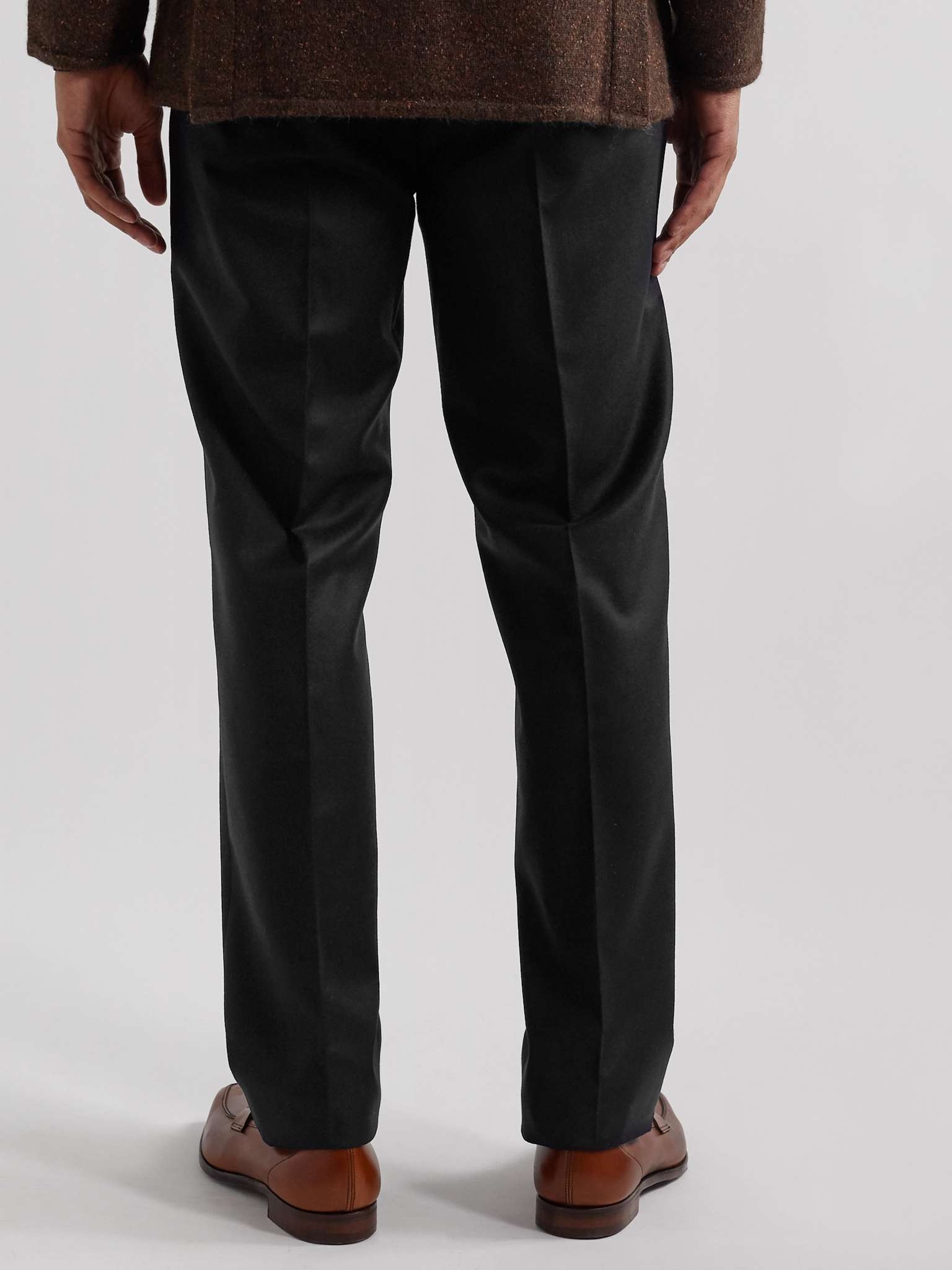 Slim-Fit Wool and Cashmere-Blend Flannel Trousers - 4