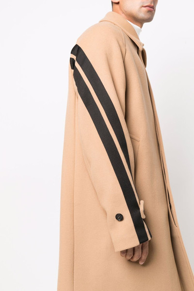 MSGM twist-stripe tailored coat outlook