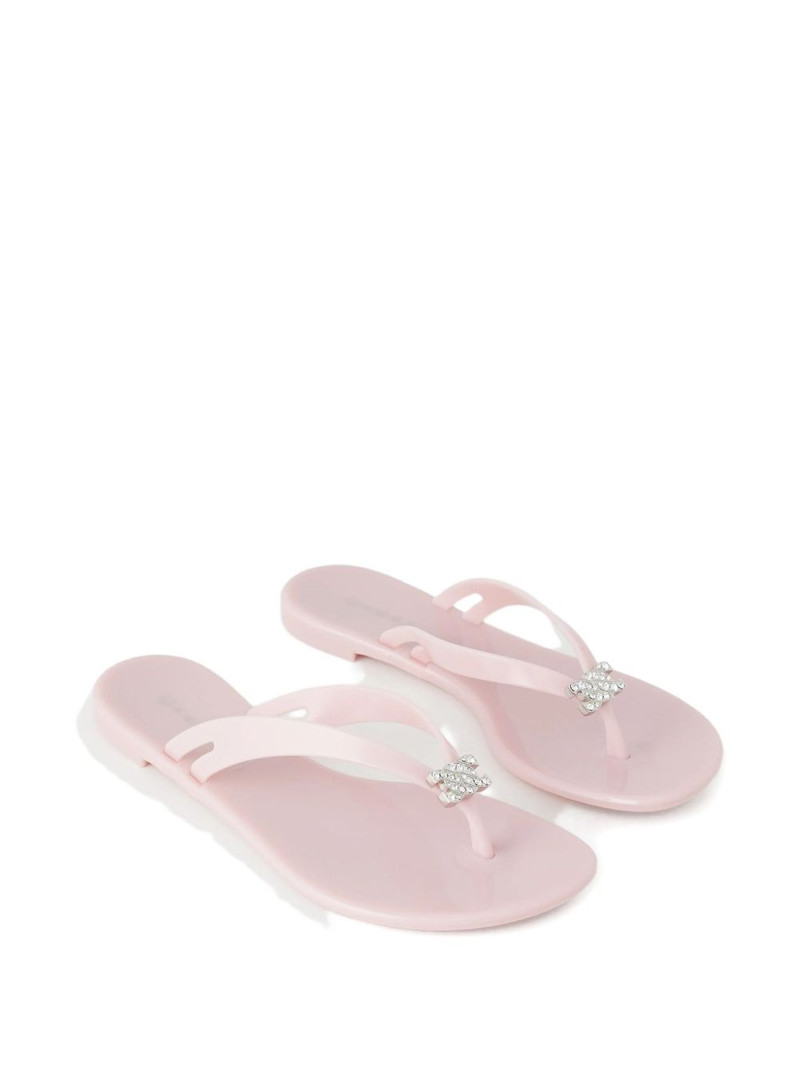 CASADEI embellished flip-flops outlook