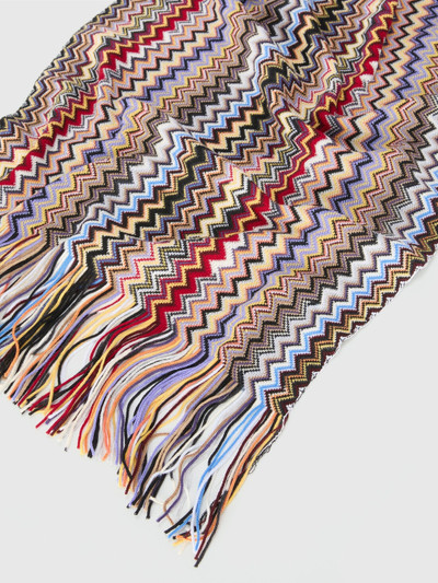 Missoni Slub knit shawl with fringes outlook