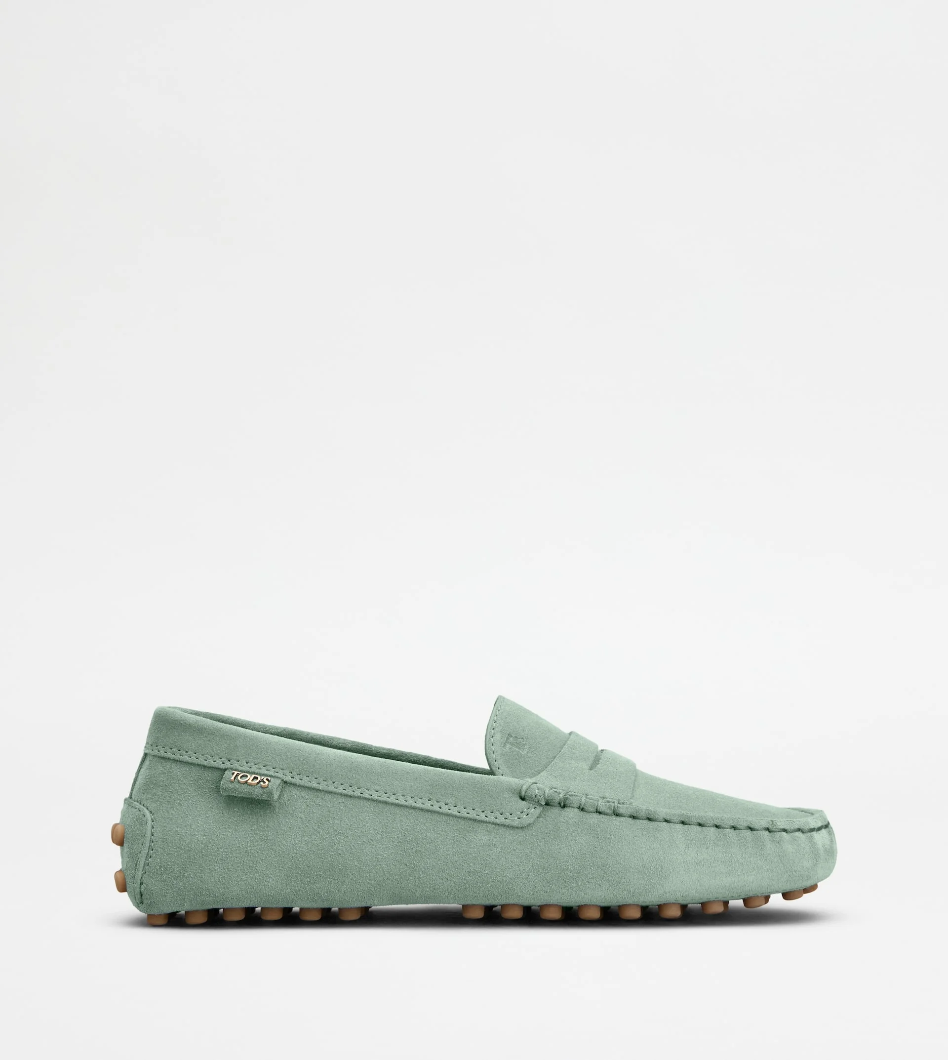 GOMMINO LOAFERS IN SUEDE - GREEN - 1