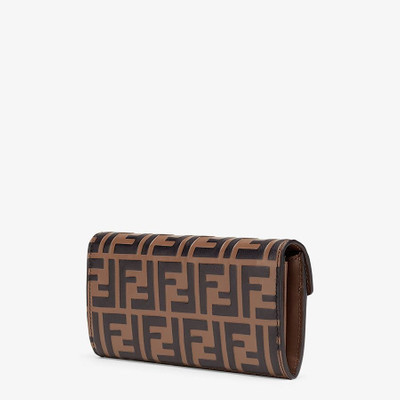 FENDI Brown leather wallet outlook